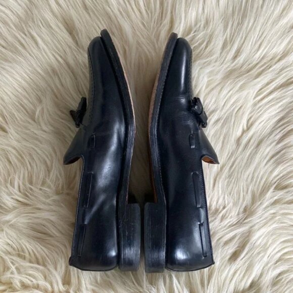 Allen Edmonds Grayson Men\'s Black Leather Tassels Loafers Sz 9.5C Classic Dress main image 6